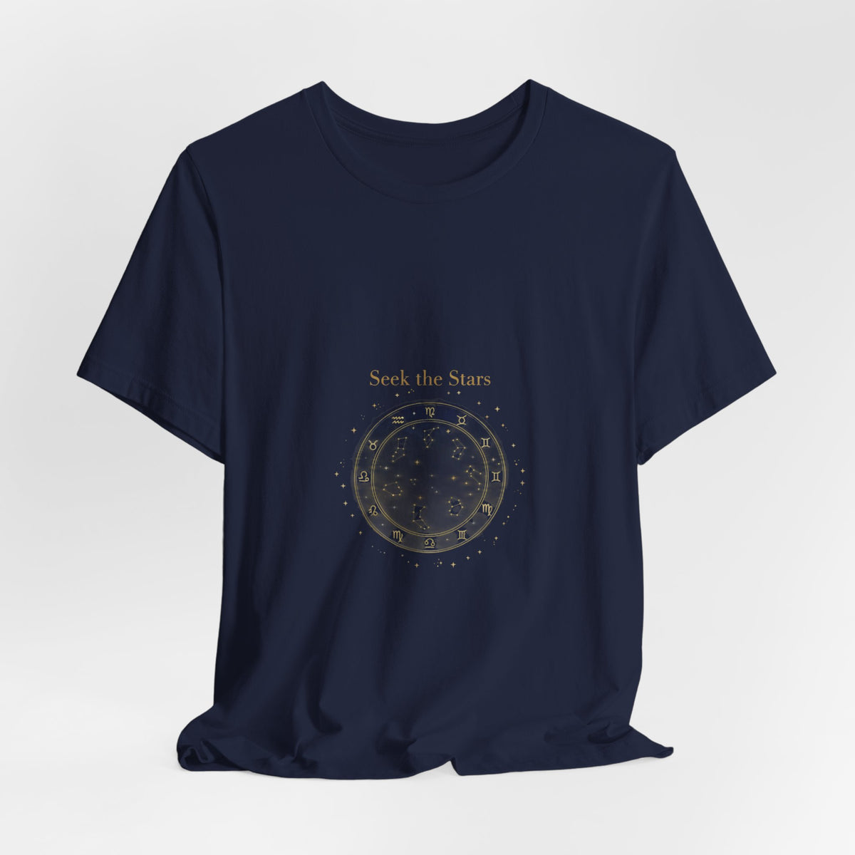 Seek the Stars Tee | celestial moon phase, minimalist astrology shirt