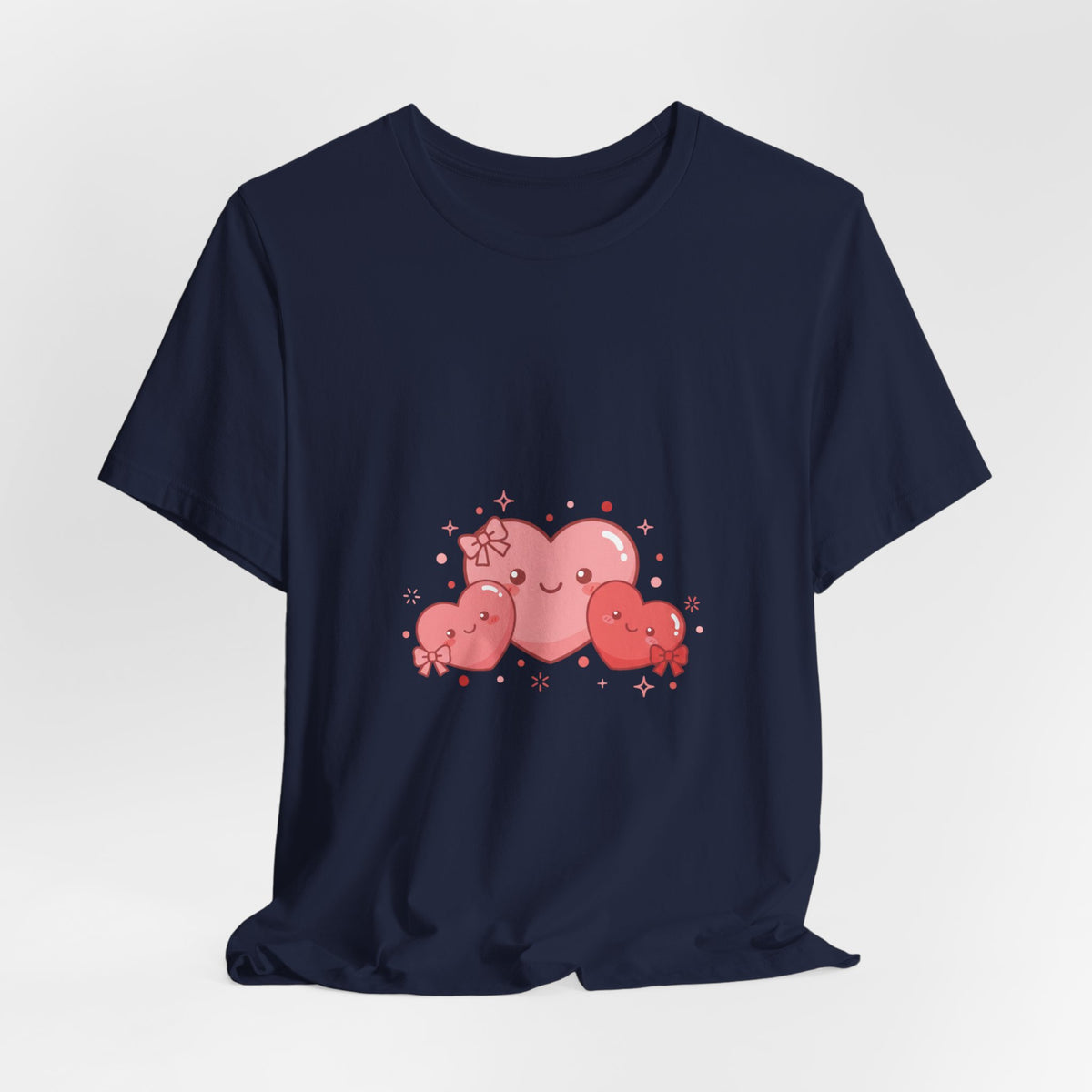 Kawaii Tiny Heart Family Tee | tiny heart design, valentine doodle
