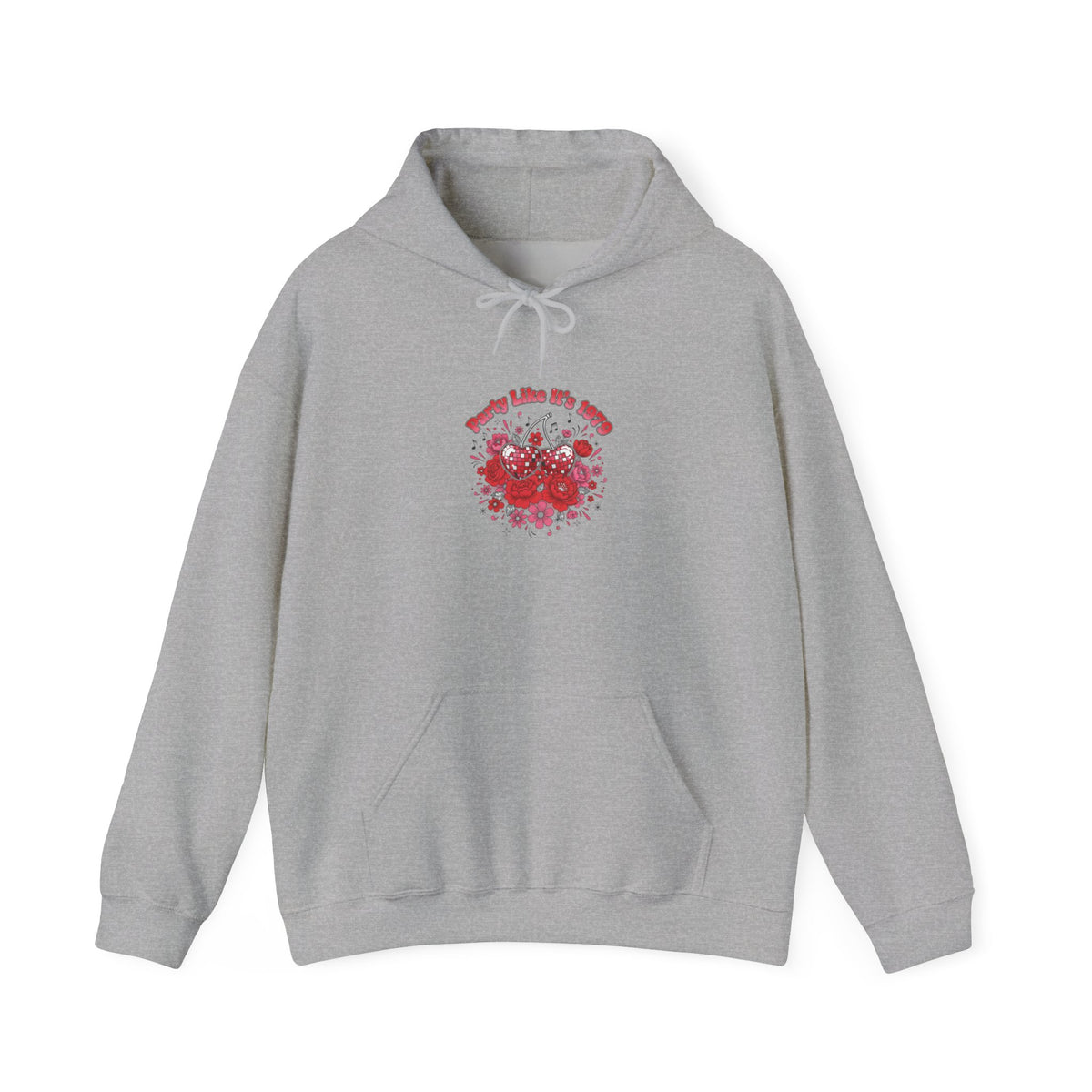 Disco Cherry Hearts Hoodie | sparkly hearts, retro romance