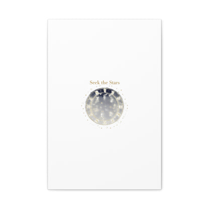 Seek the Stars Canvas | Celestial Astrology Art, Constellation Wall Decor