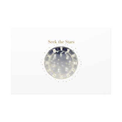 Seek the Stars Canvas | Celestial Astrology Art, Constellation Wall Decor