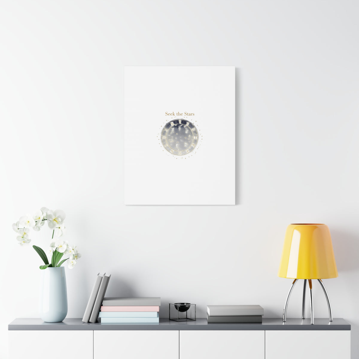 Seek the Stars Canvas | Celestial Astrology Art, Constellation Wall Decor