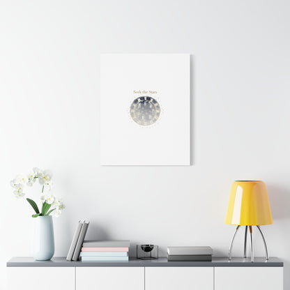 Seek the Stars Canvas | Celestial Astrology Art, Constellation Wall Decor