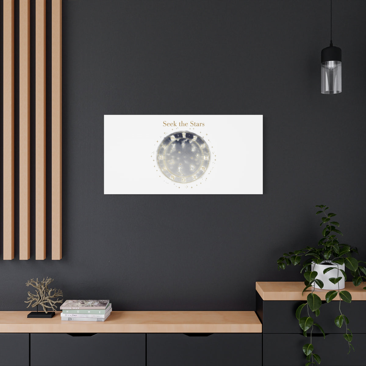 Seek the Stars Canvas | Celestial Astrology Art, Constellation Wall Decor