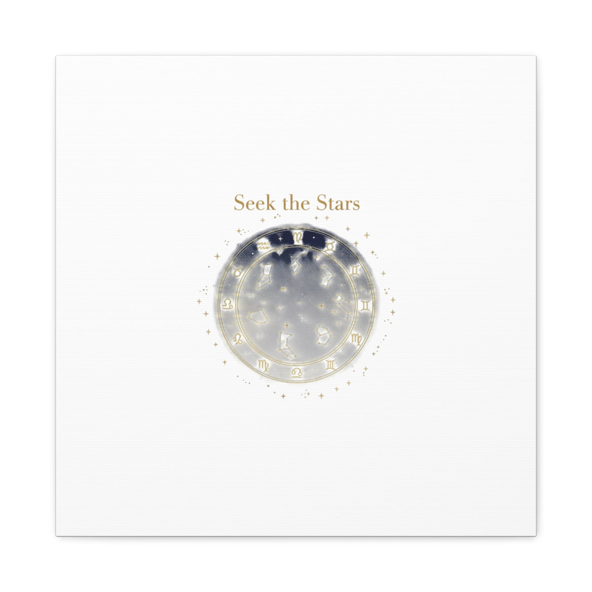 Seek the Stars Canvas | Celestial Astrology Art, Constellation Wall Decor