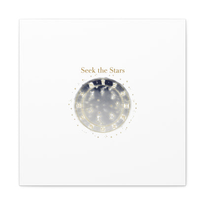 Seek the Stars Canvas | Celestial Astrology Art, Constellation Wall Decor