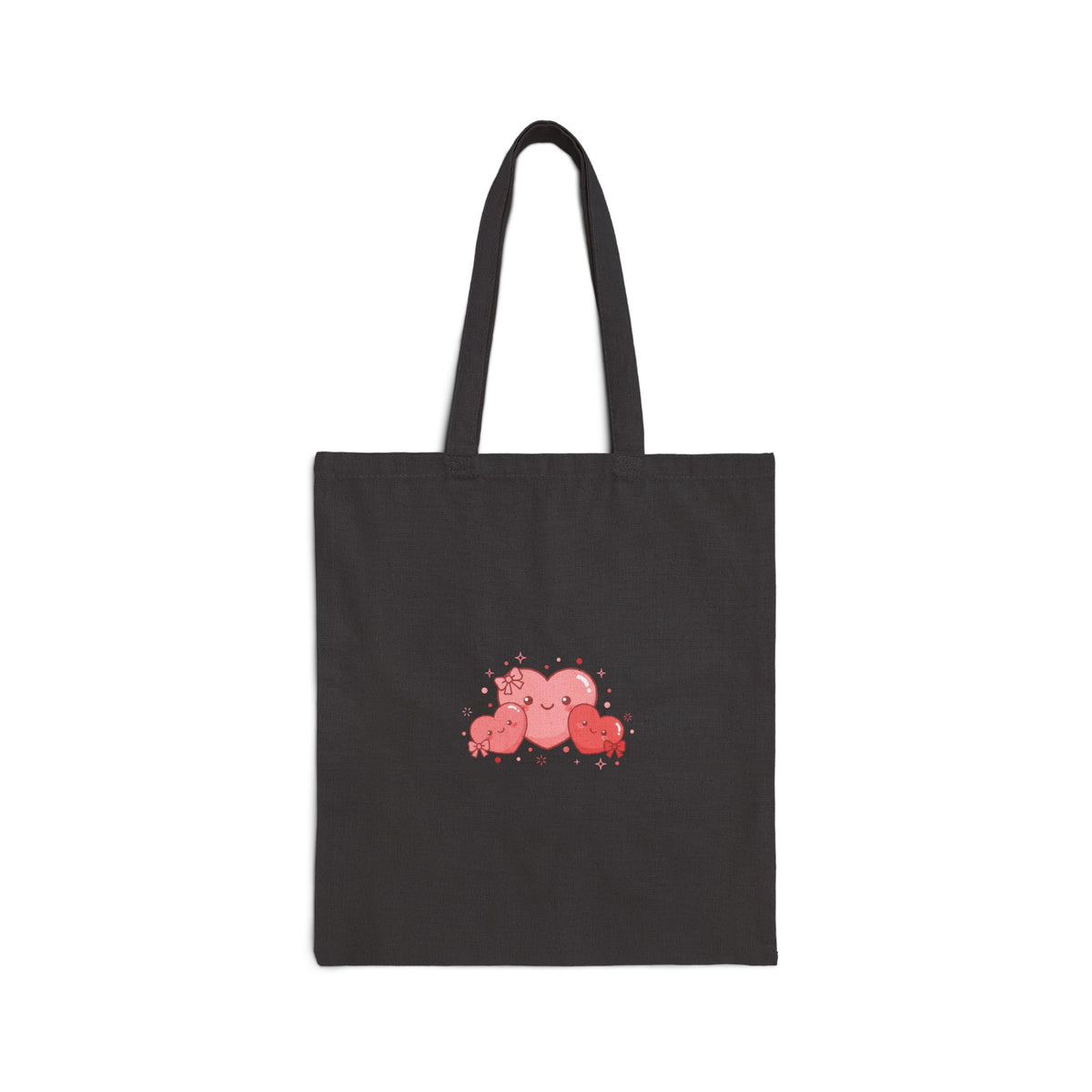 Tiny Heart Trio Tote, tiny heart design, Valentine doodle canvas tote