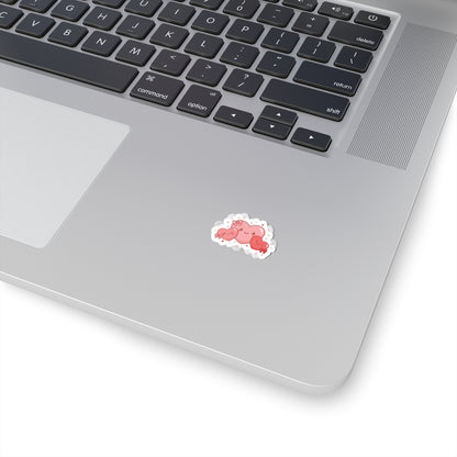 Cute Tiny Heart Trio Kiss-Cut Stickers | Tiny Heart Design, Valentine Doodle