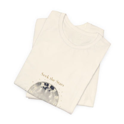 Seek the Stars Tee | celestial moon phase, minimalist astrology shirt