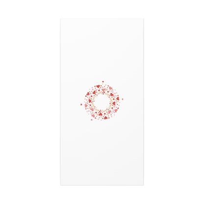 Tiny Heart Wreath Canvas | tiny heart design, valentine doodle