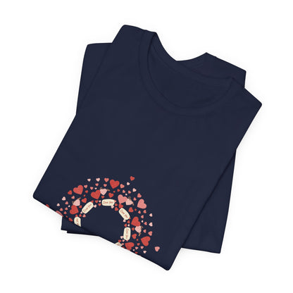 Tiny Heart Confetti Wreath tee | tiny heart design, heart pattern shirt