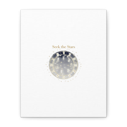 Seek the Stars Canvas | Celestial Astrology Art, Constellation Wall Decor