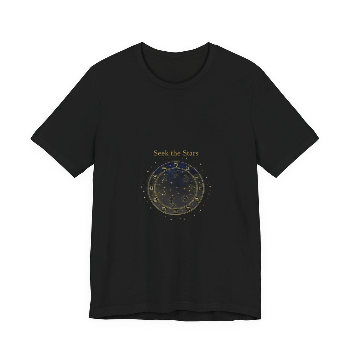 Seek the Stars Tee | celestial moon phase, minimalist astrology shirt