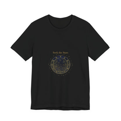 Seek the Stars Tee | celestial moon phase, minimalist astrology shirt