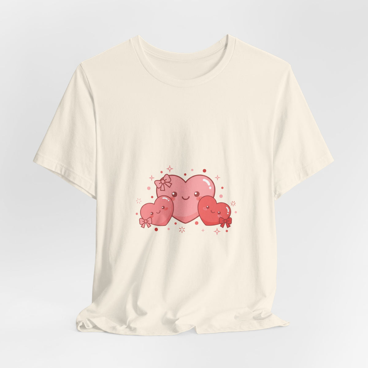 Kawaii Tiny Heart Family Tee | tiny heart design, valentine doodle