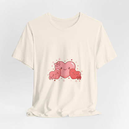 Kawaii Tiny Heart Family Tee | tiny heart design, valentine doodle