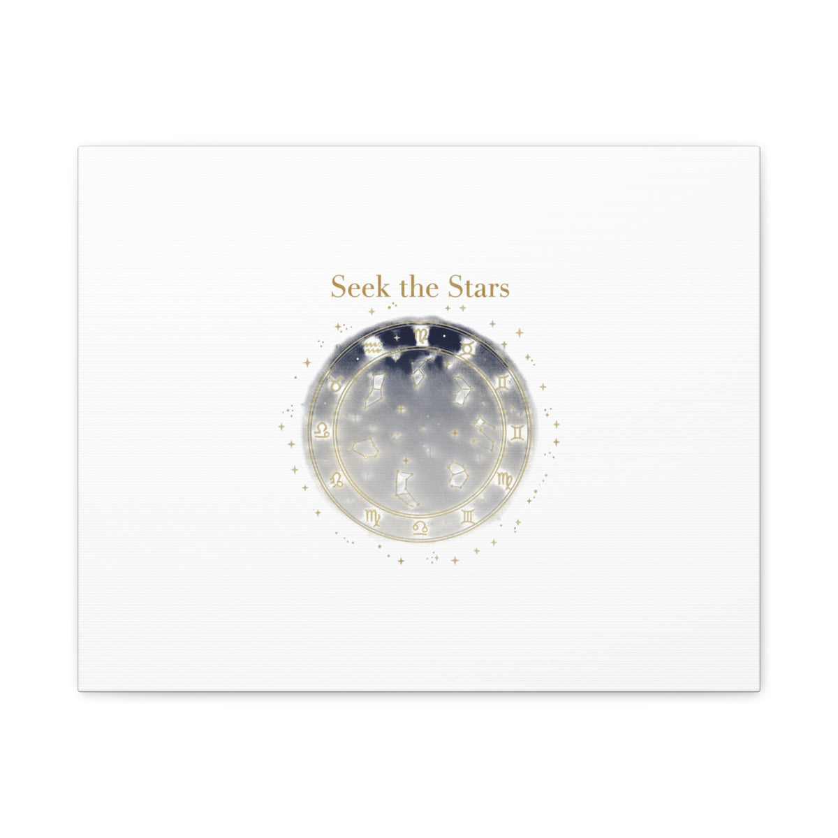 Seek the Stars Canvas | Celestial Astrology Art, Constellation Wall Decor