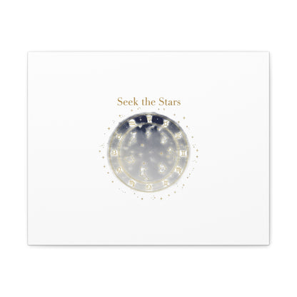 Seek the Stars Canvas | Celestial Astrology Art, Constellation Wall Decor