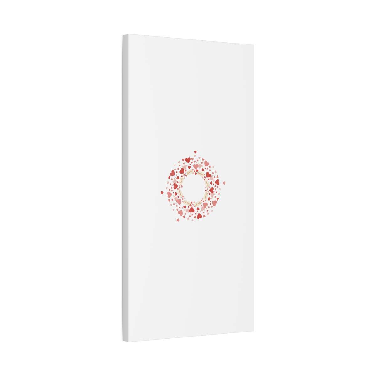 Tiny Heart Wreath Canvas | tiny heart design, valentine doodle