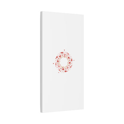 Tiny Heart Wreath Canvas | tiny heart design, valentine doodle