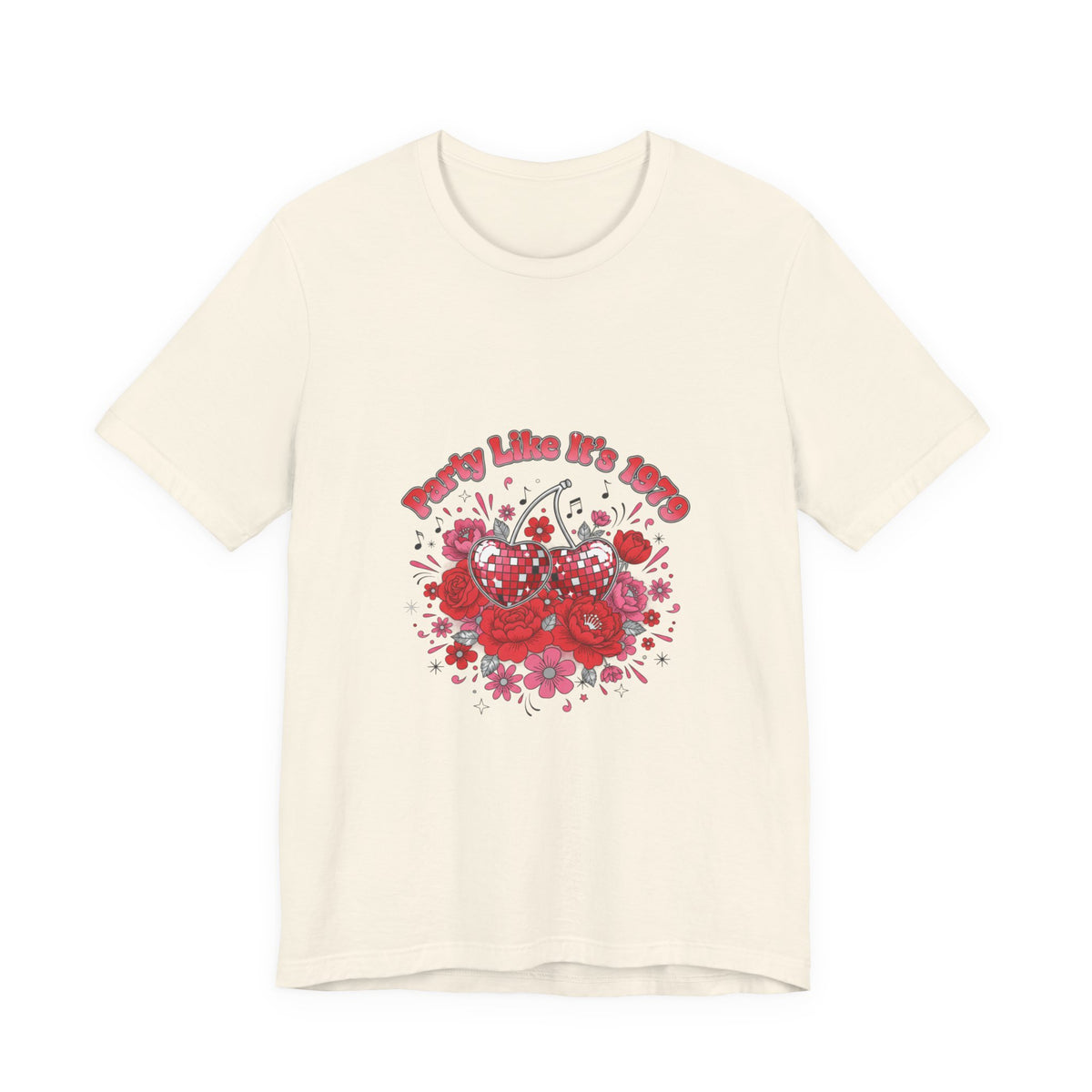 Disco Cherry Hearts Tee | sparkly hearts, retro romance