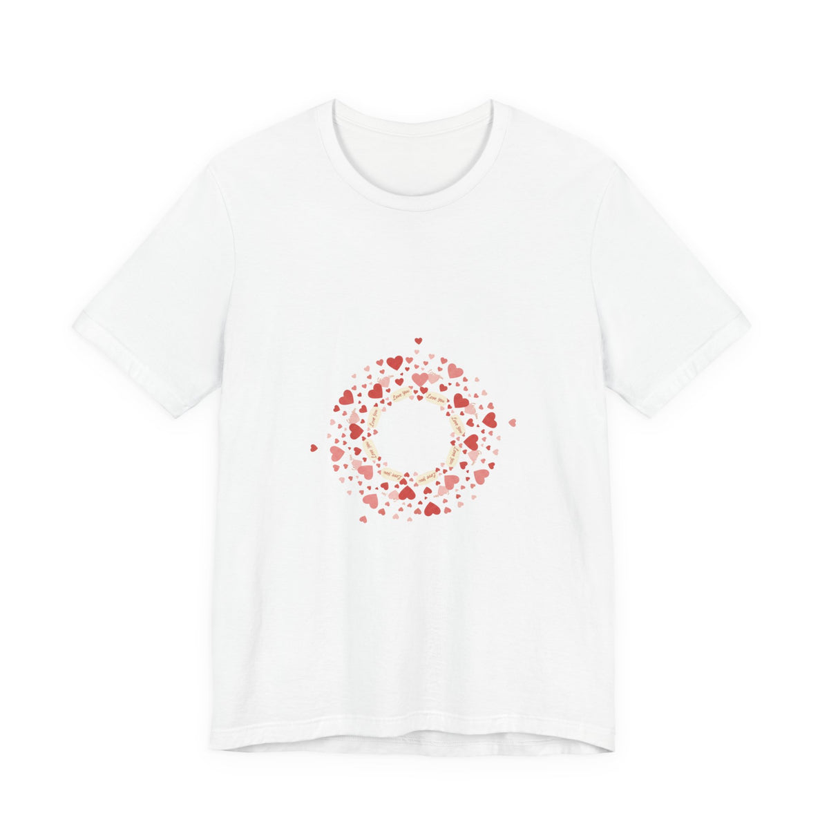 Tiny Heart Confetti Wreath tee | tiny heart design, heart pattern shirt