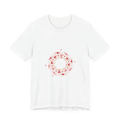 Tiny Heart Confetti Wreath tee | tiny heart design, heart pattern shirt