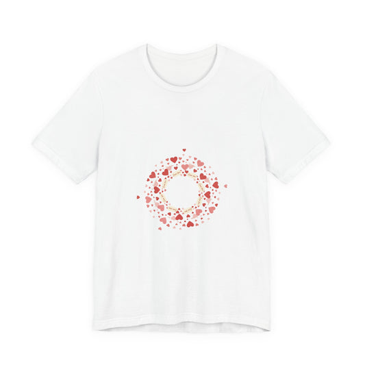 Tiny Heart Confetti Wreath tee | tiny heart design, heart pattern shirt