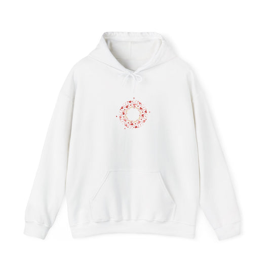 Tiny Heart Wreath Hoodie | tiny heart design, valentine doodle