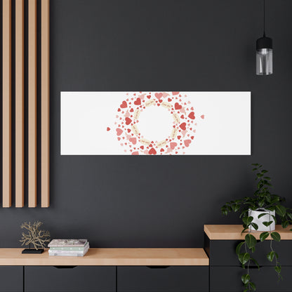 Tiny Heart Wreath Canvas | tiny heart design, valentine doodle