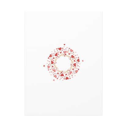 Tiny Heart Wreath Canvas | tiny heart design, valentine doodle