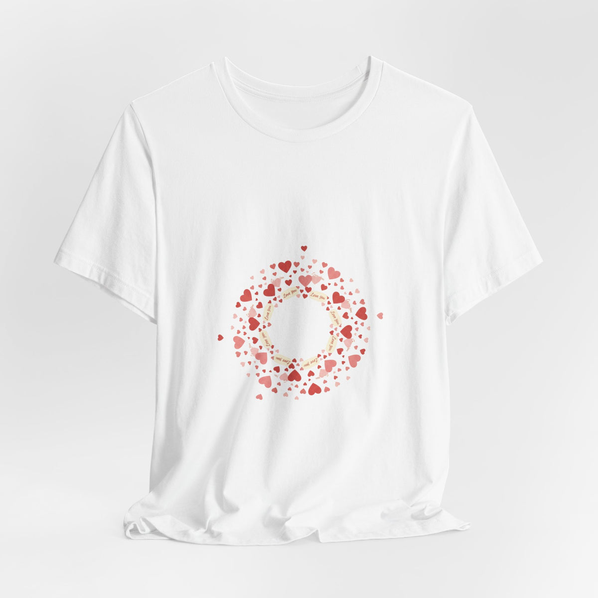 Tiny Heart Confetti Wreath tee | tiny heart design, heart pattern shirt