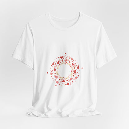 Tiny Heart Confetti Wreath tee | tiny heart design, heart pattern shirt