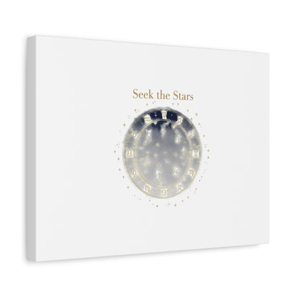 Seek the Stars Canvas | Celestial Astrology Art, Constellation Wall Decor