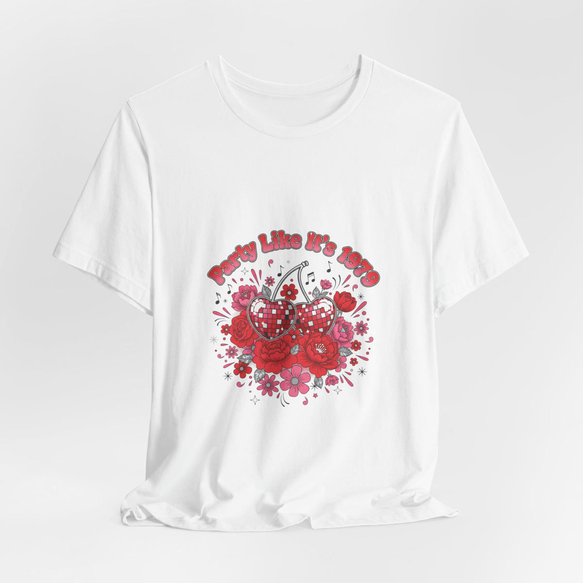Disco Cherry Hearts Tee | sparkly hearts, retro romance