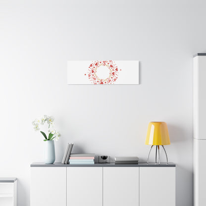 Tiny Heart Wreath Canvas | tiny heart design, valentine doodle