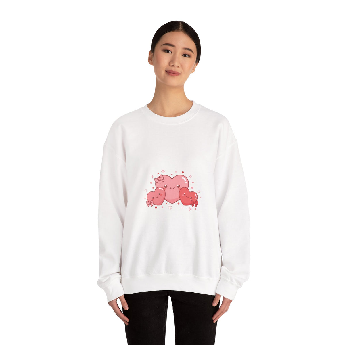 Tiny Heart Doodle Sweatshirt | tiny heart design, heart pattern shirt