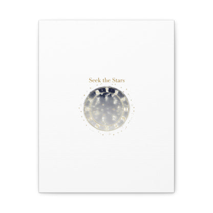 Seek the Stars Canvas | Celestial Astrology Art, Constellation Wall Decor