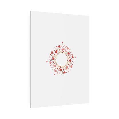 Tiny Heart Wreath Canvas | tiny heart design, valentine doodle
