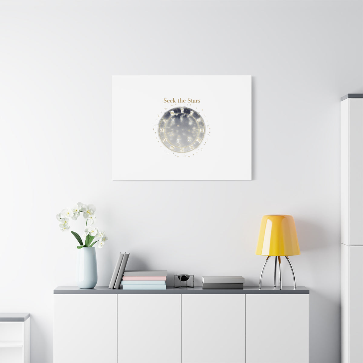 Seek the Stars Canvas | Celestial Astrology Art, Constellation Wall Decor