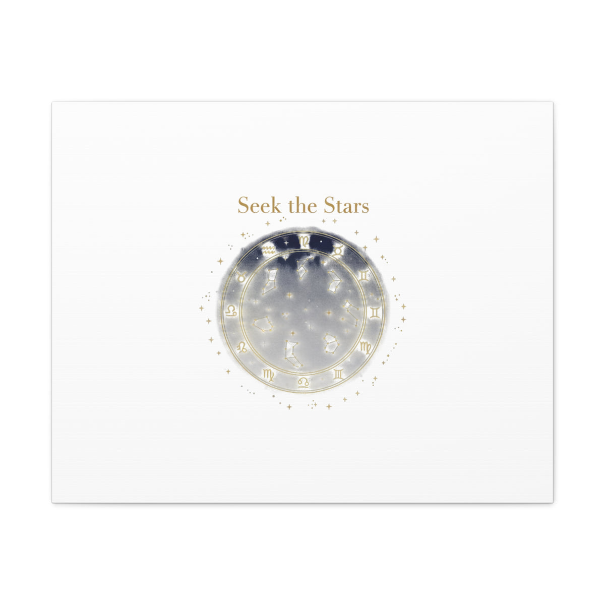 Seek the Stars Canvas | Celestial Astrology Art, Constellation Wall Decor