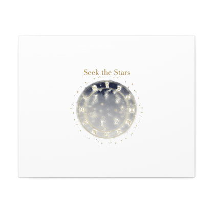 Seek the Stars Canvas | Celestial Astrology Art, Constellation Wall Decor