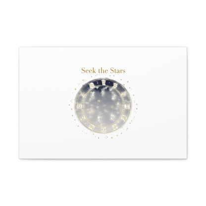 Seek the Stars Canvas | Celestial Astrology Art, Constellation Wall Decor
