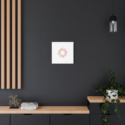 Tiny Heart Wreath Canvas | tiny heart design, valentine doodle