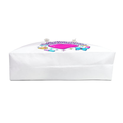 Weekender Bag — "Feeling Cute, Might Delete Later" Heart Graphic Travel Tote