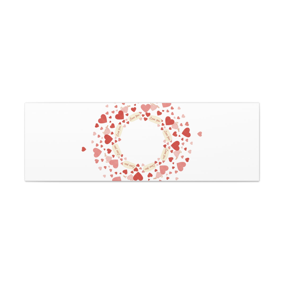 Tiny Heart Wreath Canvas | tiny heart design, valentine doodle