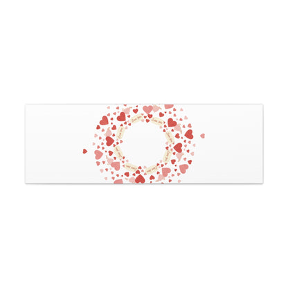 Tiny Heart Wreath Canvas | tiny heart design, valentine doodle
