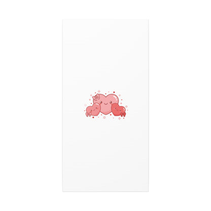 Kawaii Tiny Heart Trio Matte Canvas | tiny hearts, valentine doodle