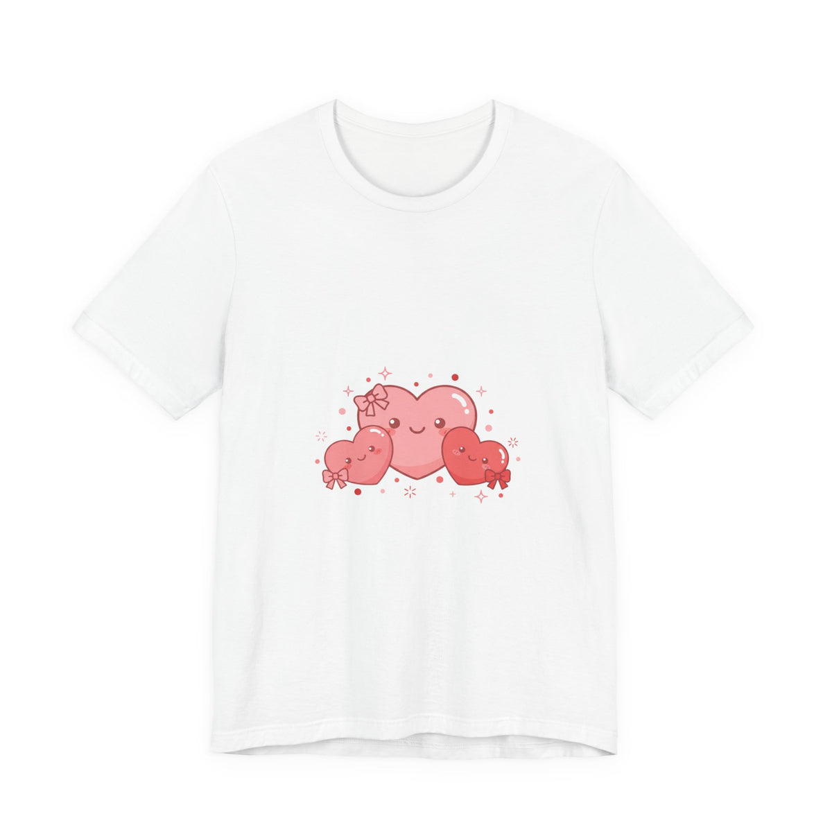 Kawaii Tiny Heart Family Tee | tiny heart design, valentine doodle