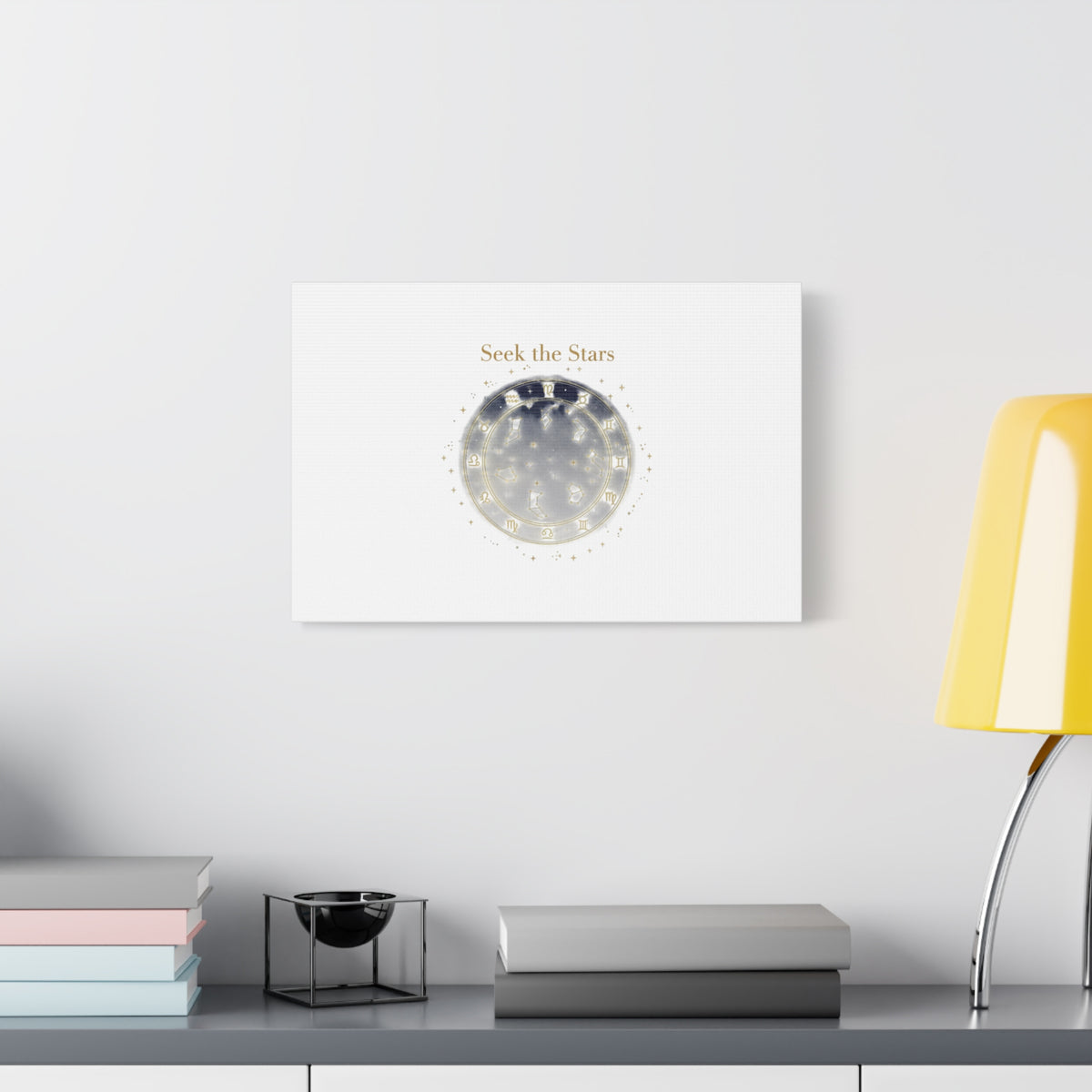 Seek the Stars Canvas | Celestial Astrology Art, Constellation Wall Decor